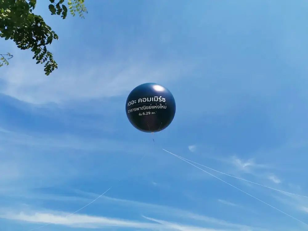 บอลลูนโฆษณา ผลงานติดตั้งจริงโดย BalloonWork 13