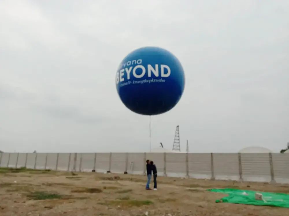 บอลลูนโฆษณา ผลงานติดตั้งจริงโดย BalloonWork 19