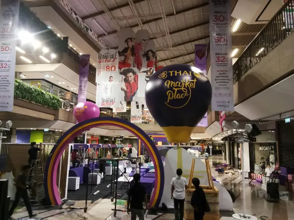 บอลลูนโฆษณา ผลงานติดตั้งจริงโดย BalloonWork 36