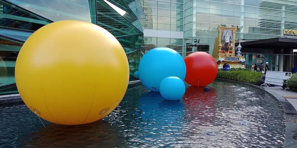 บอลลูนโฆษณา ผลงานติดตั้งจริงโดย BalloonWork 8