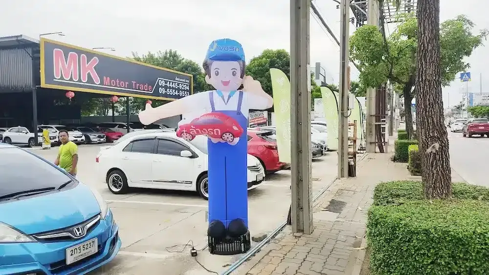 ตุ๊กตาโบก ผลงานติดตั้งจริงโดย BalloonWork 23