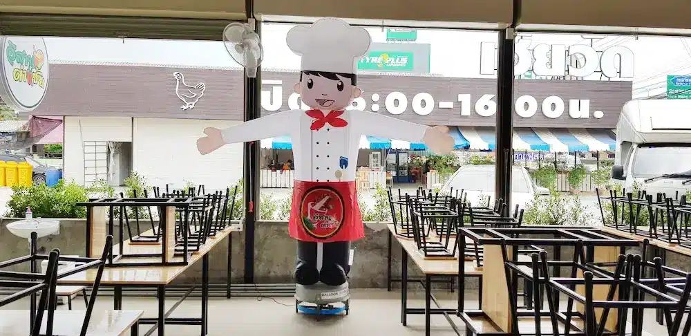ตุ๊กตาโบกสั่งผลิตพิเศษ ผลงานติดตั้งจริงโดย BalloonWork 9