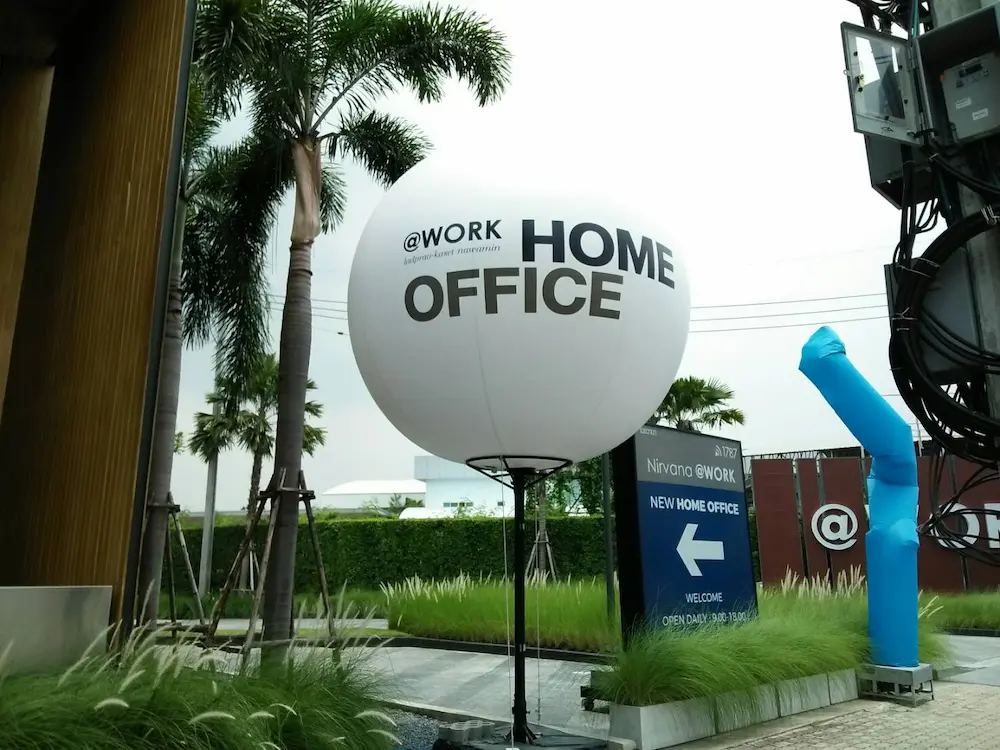 บอลลูนวางพื้น / ขาตั้ง ผลงานติดตั้งจริงโดย BalloonWork 2