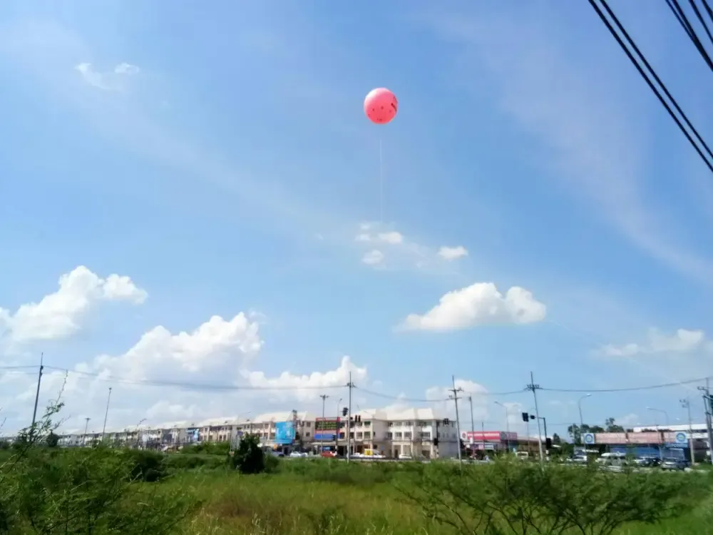 บอลลูนอัดแก๊สลอยฟ้า ผลงานติดตั้งจริงโดย BalloonWork 16