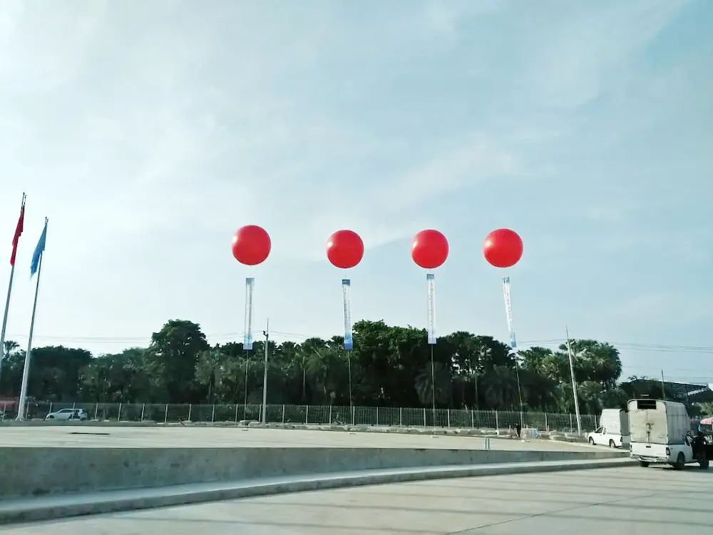บอลลูนอัดแก๊สลอยฟ้า ผลงานติดตั้งจริงโดย BalloonWork 5