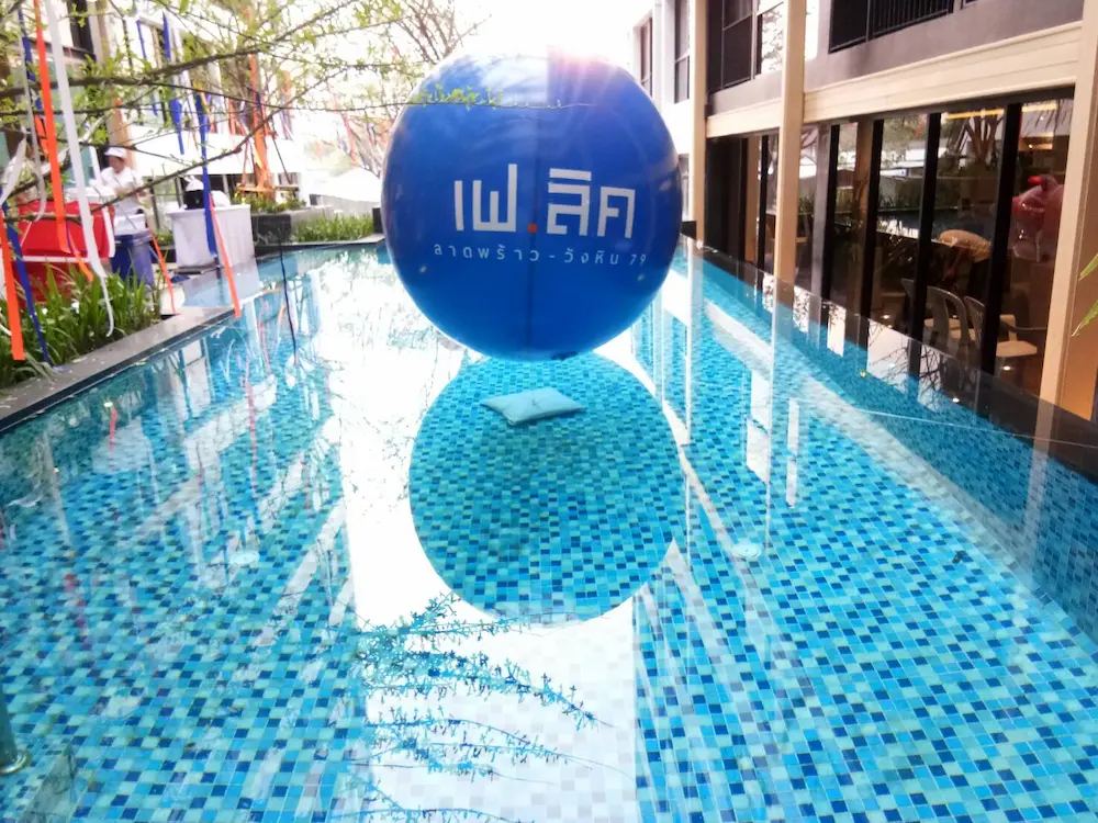 บอลลูนลอยน้ำ ผลงานติดตั้งจริงโดย BalloonWork 7