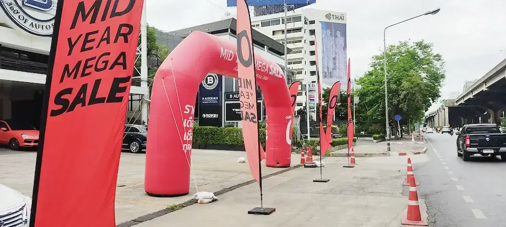 ซุ้มพองลม ผลงานติดตั้งจริงโดย BalloonWork 21