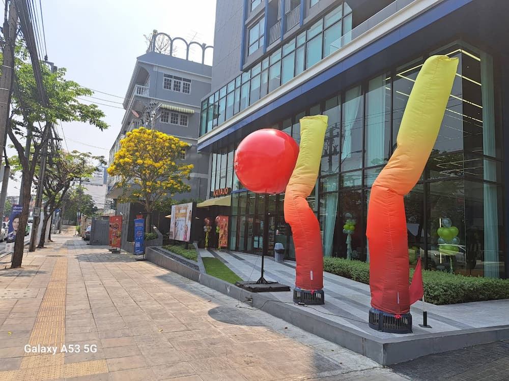 สกายทูป / ท่อผ้า ผลงานติดตั้งจริงโดย BalloonWork 12