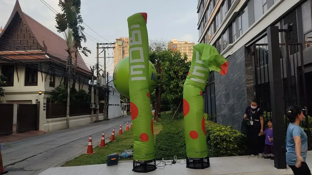 สกายทูป / ท่อผ้า ผลงานติดตั้งจริงโดย BalloonWork 20