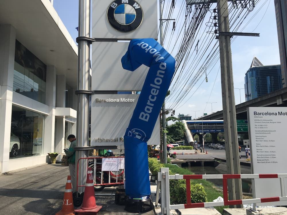 สกายทูป / ท่อผ้า ผลงานติดตั้งจริงโดย BalloonWork 5