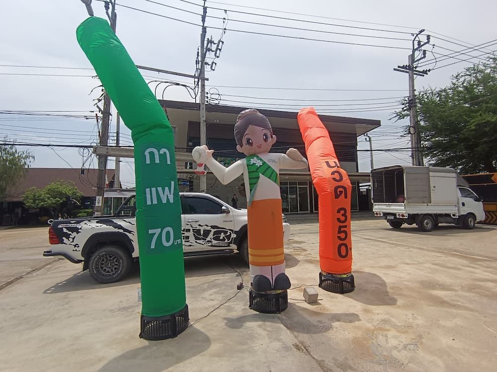 สกายทูป / ท่อผ้า ผลงานติดตั้งจริงโดย BalloonWork 9
