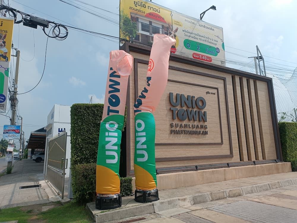 ท่อผ้าสกายทูป สีพื้นและพิมพ์ลาย ผลงานติดตั้งจริงโดย BalloonWork 10