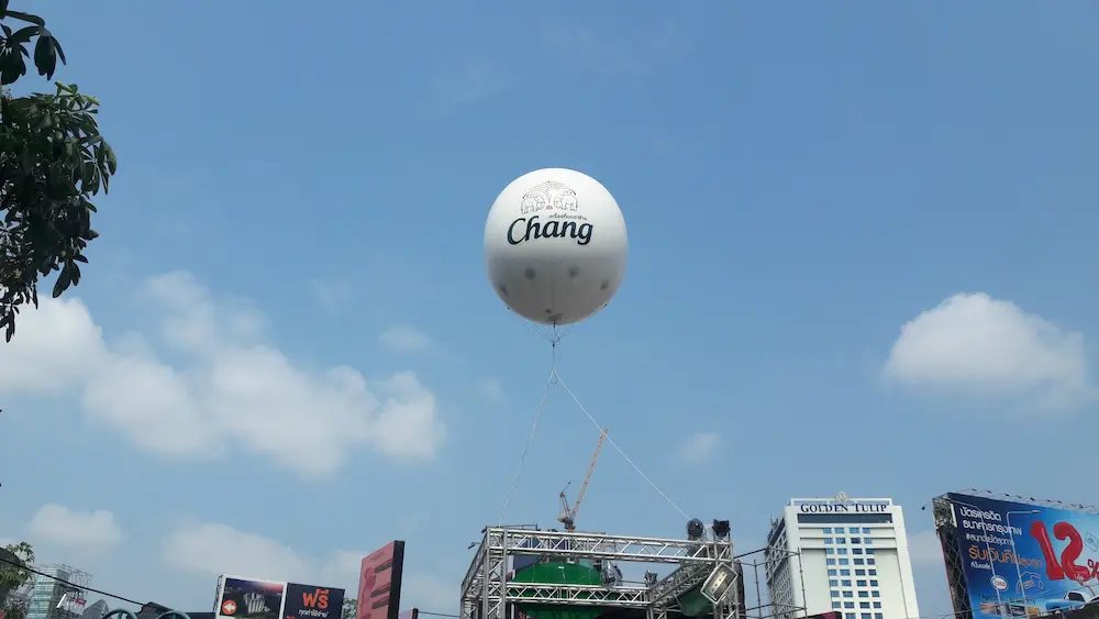 บอลลูนลอยฟ้า งานโฆษณา